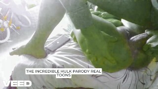 PARODY COSPLAY THE INCREDIBLE HULK HUGE COCK BIGGEST THICK DICK FUCKING SHEHULK