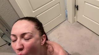 plumber handyman get pa.d by deep throat cumshot FULL ON OF 3