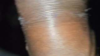 My first time Handjob at night cheating in son bed
