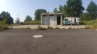 completely naked jerk off in front of motorists