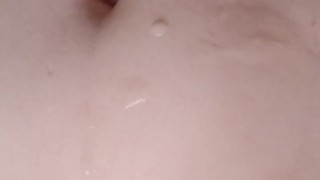 Super powerful prostate orgasm with shaking body, legs and loud moans for straight skinny teen