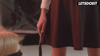 Candee Licious and Irina Cage Strapon Lesbian Domination In The Morning - A GIRL KNOWS