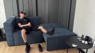 Guy jerked off and CUM in Nike Air Max Plus TN