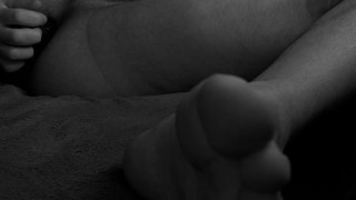 Rubbing My Small Balls on a Dildo for Pleasure