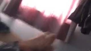 Twink unleashing his load after long day