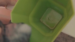 She made a cappuccino for her boss using a magic wand