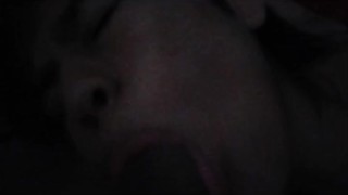 My friend's sister gives me a blowjob while he's away