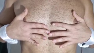 pecs massage chest muscle men