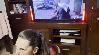 Spiderwoman😈 Sucking His FAT Cock Till He CUMS💦