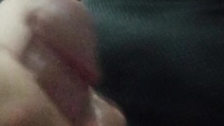 Cute femboy masturbating alone cums 2 times on a row!