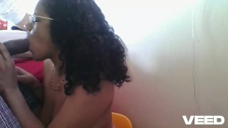 INDIAN WIFE DEPOLI GLASSES NERD BLOWJOB BEST EBONY