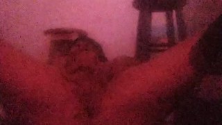 I finger my own ass in adult public glory hole while people peek through the holes and watch me