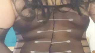 Jerking My Sissy Cock And Playing With My Tits