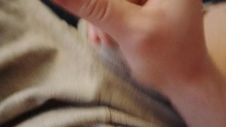 Hand job alone