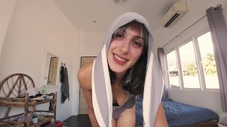 Cute Bunny Escapes The Lab to Please You - by Rexi Stone