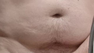 Chubby Guy Undresses Before Shower