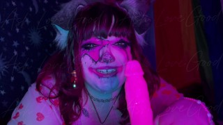 Cute Clown PuppyGirl Swallows Cock - Blair Barks