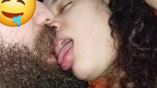18 year old gets horny and wet while kissing juicy older man, delicious sexy kiss🍆💦😵‍💫🤤😋💋🍌