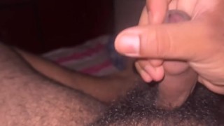 cumming hard while watching porn