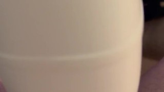 Cumming on my blow job machine