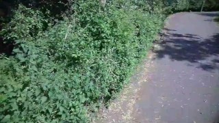 Pissing in Public. Had to take a piss while out walking the dog.