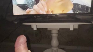 I can't resist watching my stepsister's most favorite video! Solo man watching porn and jerking off