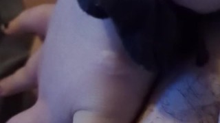 BWW plays with needy hairy pussy