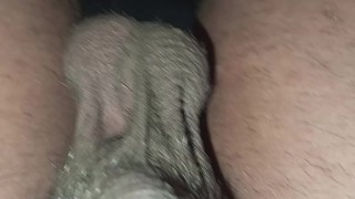 Hot young guy peeing and handjob