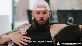 HETEROFLEXIBLE - Straight Pals Johnny Hill & Zak Bishop Succumb To Gay Anal Lust During Jerk-Off