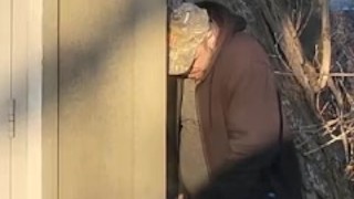 Caught Pissing at Truckstop