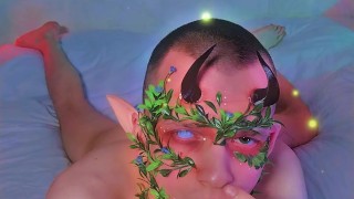 HORNY FOREST ELF has foot fetish