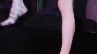 CUTE FEMBOY STRIPES AND FUCKS HES FEET