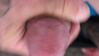 Wanking my small hairy cock