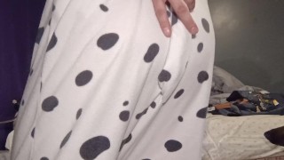 Onesie Doggy Shows Off AD Tail