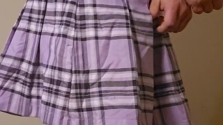 Schoolgirl trap zip tying themselves for you