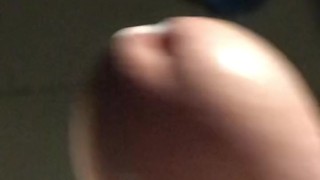 A quick stroke and cum before bed