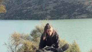 Hiking to get my ass sweaty, So I can message my slave to meet me to clean it and eat my Farts HA!
