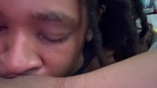 Loud moaning while getting my pussy ate by gf part 2