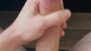 Shooting my big load after edging all day