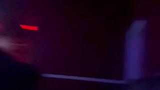 I stroke my hard cock in adult theater