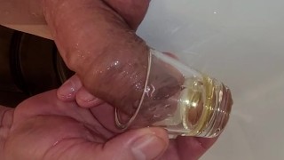 close-up pissplay with my cock
