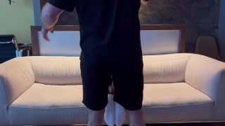 older stepbrother fucked a cute guy with a big dick after training and cummed inside