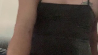 Sissy jerking off till cum
