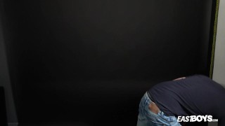 Solo handsome boy Alan McKenzie show his teen body