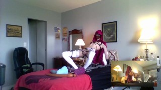 Locked Twink Rides Bad Dragon Razor Till It Can Take The Knot