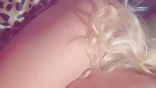 Horny little kitten wakes you up with her moans