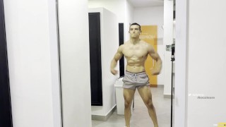 Self worship muscle hot Jhonbianco model