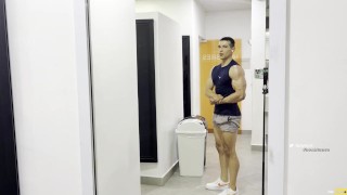 Self worship muscle hot Jhonbianco model