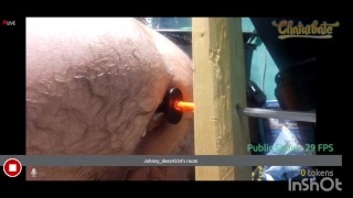 Big anal dildo deep in my ass