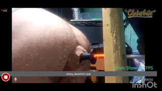 Big anal dildo deep in my ass